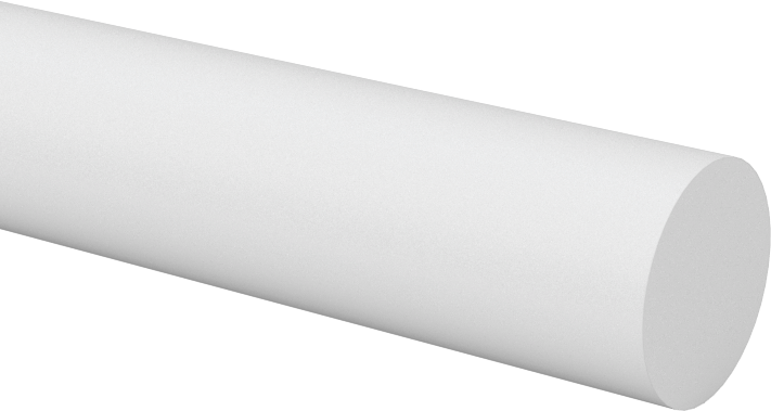 Sert Cam Dolgulu Delrin® Asetal Reçine Çubuk, 3/8" Çap