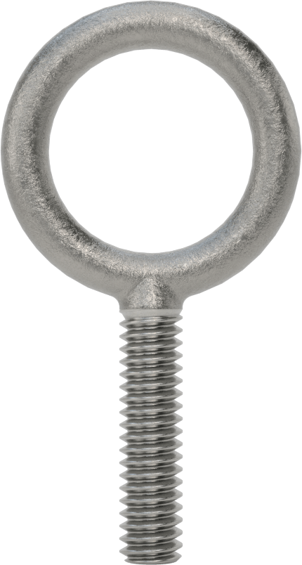 Omuzsuz Çelik Halka Cıvata - Kaldırma için, 1/4"-20 Diş Boyutu, 1" Diş Uzunluğu