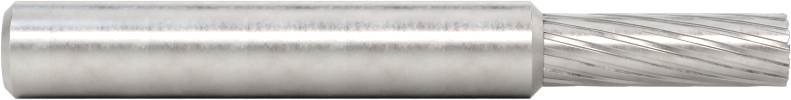 1/4" Çaplı Şaftlı Karbür Freze Ucu, Düz Kesici Silindir, Ticaret No. Sb-14, Tek Kesim