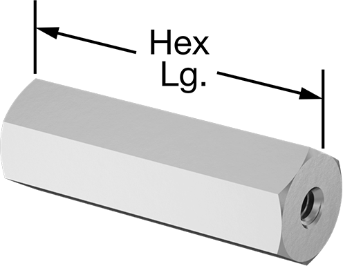 Soldan Sağa Dişi Altıgen Dişli Adaptör, 18-8 Paslanmaz Çelik