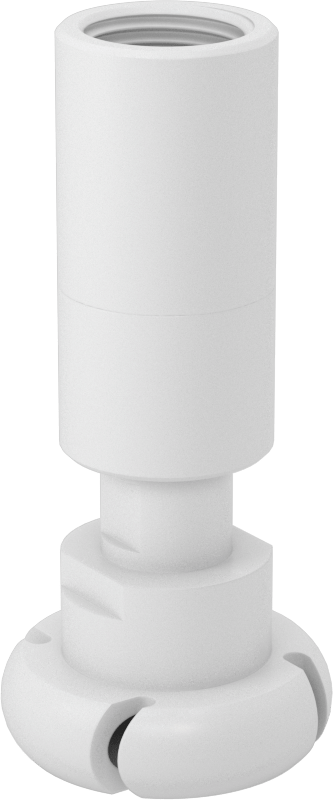 PTFE Dönen Tank Yıkama Nozulu, 1/2 NPT Dişi, 20 PSI'da 6.31 gpm Akış Hızı