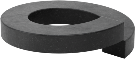 18-8 Paslanmaz Çelik Yaylı Pul, Siyah Oksit, 8 numaralı vida boyutu için, 0.174" İç Çap, 0.293" Dış Çap — 18-8 Stainless Steel, Stainless…