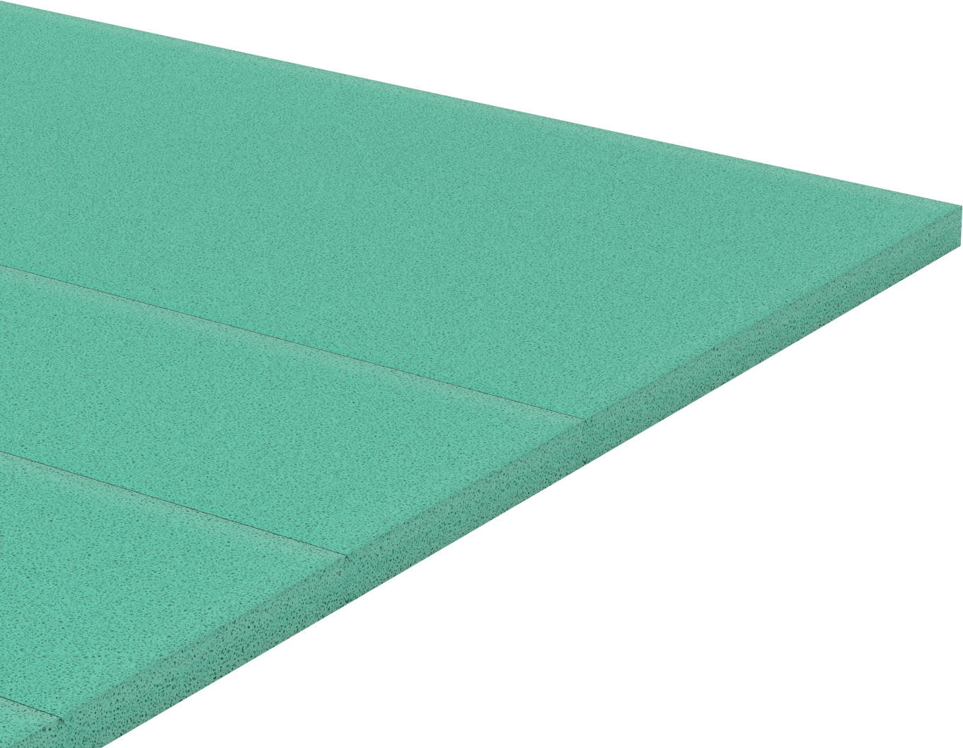 Düşük Sıcaklık Polistiren Köpük Yalıtım Levhası, Neme Dayanıklı, 1.45 lbs./cu. ft., 4 Fit x 48", 1" Kalınlık