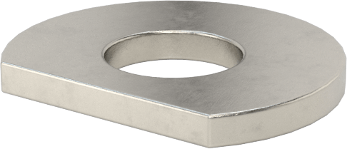 Klipsli Pul, 18-8 Paslanmaz Çelik, 4 Numaralı Vida Boyutu için, 0.125" İç Çap, 0.312" Dış Çap — 0.312", 18-8 Stainless Steel, Stainless S…