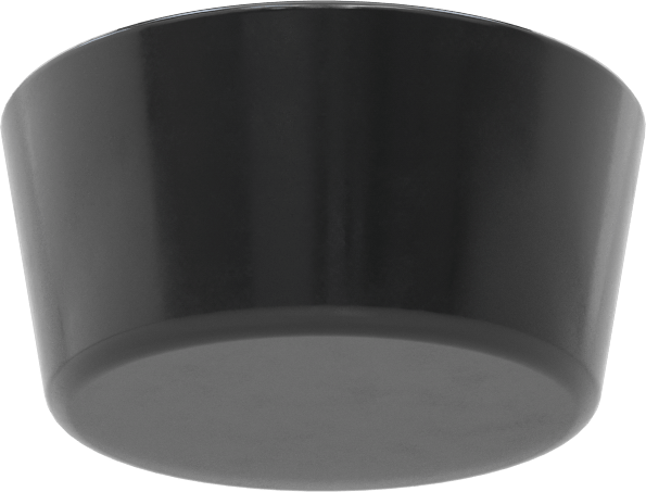 SBR Kauçuk Konik Tapa, Anma Ölçüsü 13.5, 2-31/64" ila 2-7/8" İç Çap için, Delik Olmadan