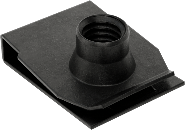 Çelik Güçlü Kavrama Klipsli Namlu Somunları, M6 x 1mm, 0.8-4 mm Panel için, 13.5 mm Delik Merkezi - Kenar Mesafesi — M6, Silindirik, 13.5 mm