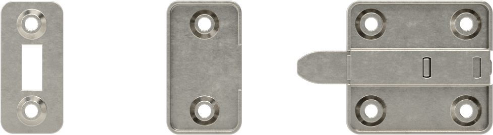 Kayan Cıvata Mandalı, 304 Paslanmaz Çelik, 1-1/4" Yükseklik x 1-3/8" Genişlik