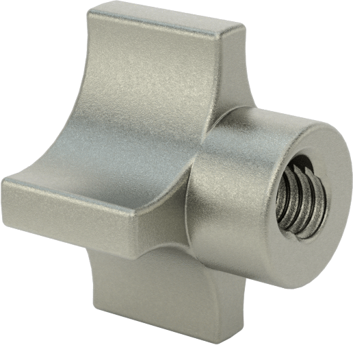 Quick-Lock Dişli Delikli Düğmeler, 1/4"-20 Dişli Delik