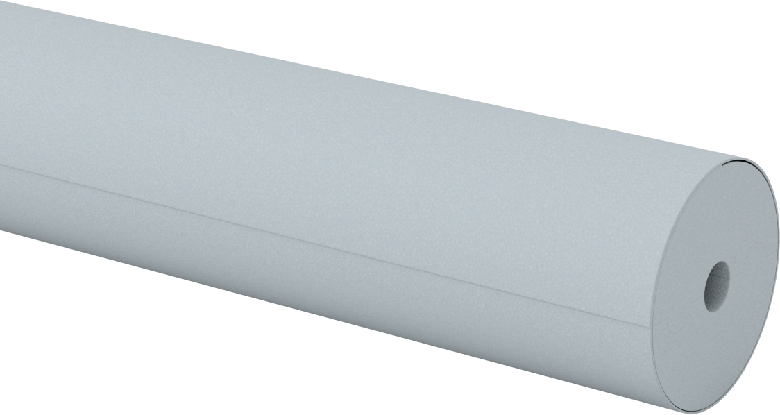 Temiz Oda Melamin Köpük Boru Yalıtımı, 1/2" İç Çaplı Boru, 4 Fit Uzunluk