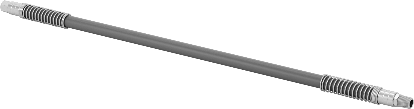 Bükülüp Sabit Kalan Hava Nozulu için 1/8 NPT Dişi Çıkışlı 24" Uzunlukta PVC Hortum