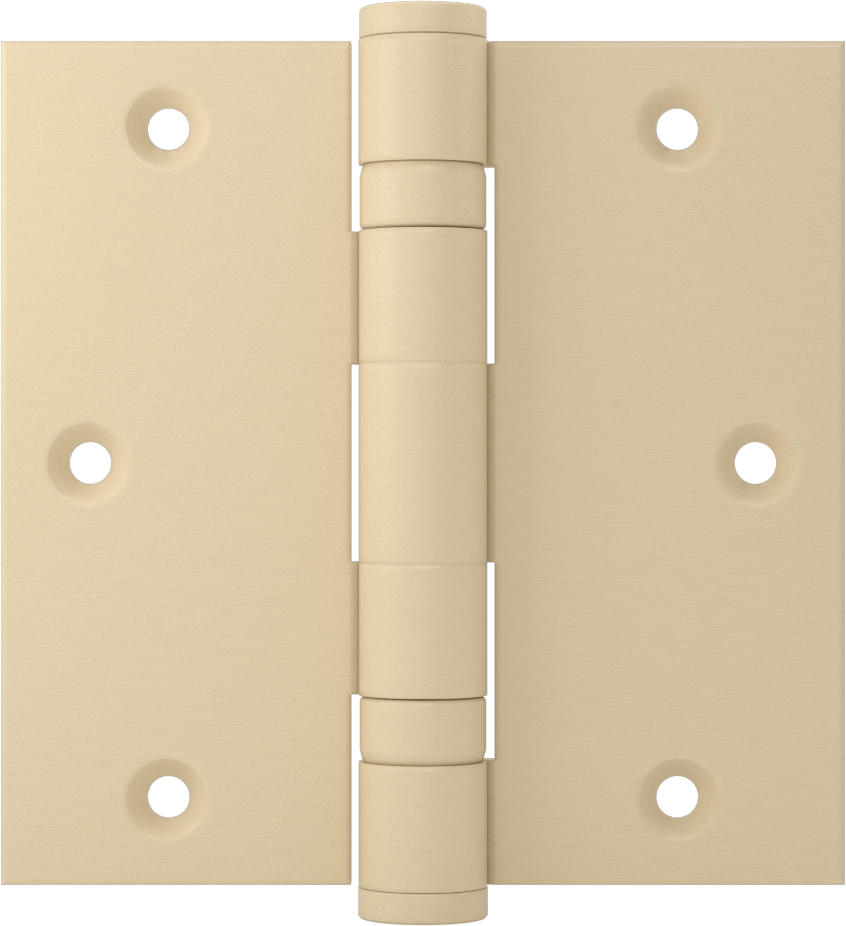 Rulmanlı Gömme Montajlı Şablon Menteşe, Çıkarılabilir Pim, Astarlı Çelik, 3.5" x 1.75" x 0.119" Yapraklar