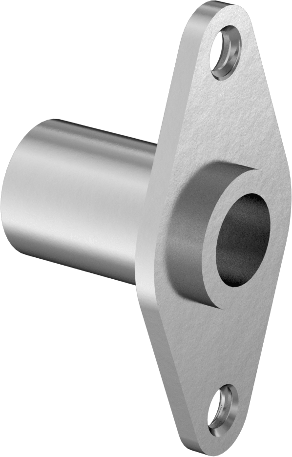 Hızlı Açma Pim Yuvası, Elmas Yüzey Montaj Flanşı, 3/16" Pim Çapı için — Elmas, 18-8 Stainless Steel, Stainless Steel, 3⁄8"