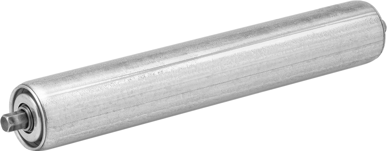 Eğimler için Tek Yönlü Konveyör Makarası, 1.9 inç Çap, 10" Çerçeve Aralığı için