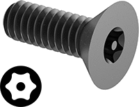 Kurcalamaya Dayanıklı Torx Çelik Havşa Başlı Vidalar