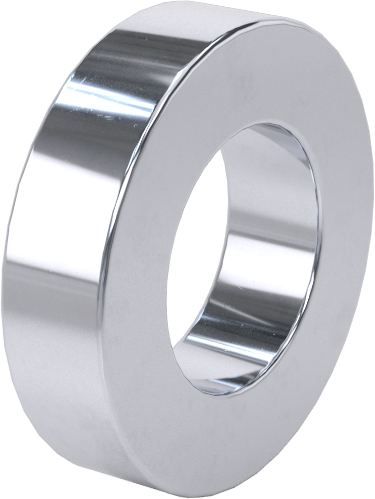 Parlak Dişsiz Ara Parçalar, 1/2" Dış Çap, 1/8" Uzunluk, 1/4" Vida Boyutu için