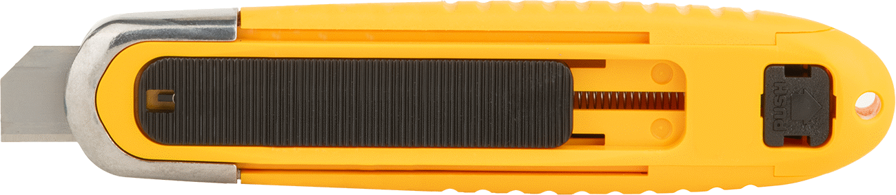 Otomatik Geri Çekilebilir Bıçaklı Maket Bıçağı, 2-1/8" Uzunluk x 11/16" Genişlik Bıçak