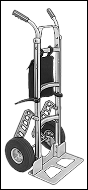 Shown with Open Load Plate, Stair Glides, and Accessory Bag