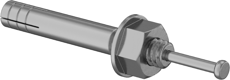Blok ve Tuğla için Titreşime Dayanıklı Sürüş Ankrajları, 1/4" Çap, 1-3/4" Uzunluk
