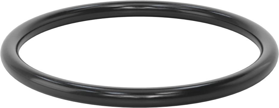 Kimyasal Dirençli Floroelastomer O-Ring, 0.375 inç Genişlik — 0.375", Yuvarlak, Fluoroelastomer, Rubber