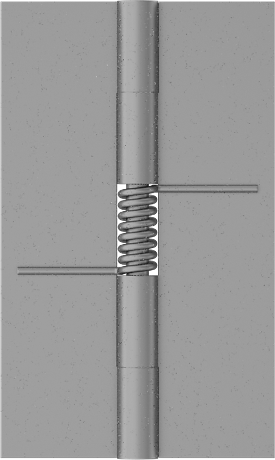 Yaylı Menteşe, Kendinden Kapanan, Çelik, 1-1/4" x 3/8" Kapı Kanadı