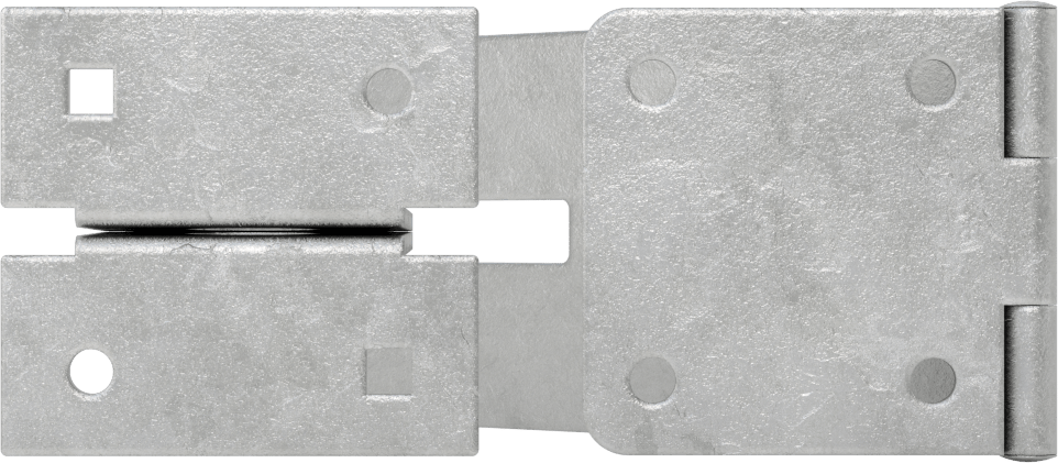 Asma Kilitli Mandal, 4-1/2" x 1-7/8" x 1/16" Kollu, Çinko Kaplı Çelik