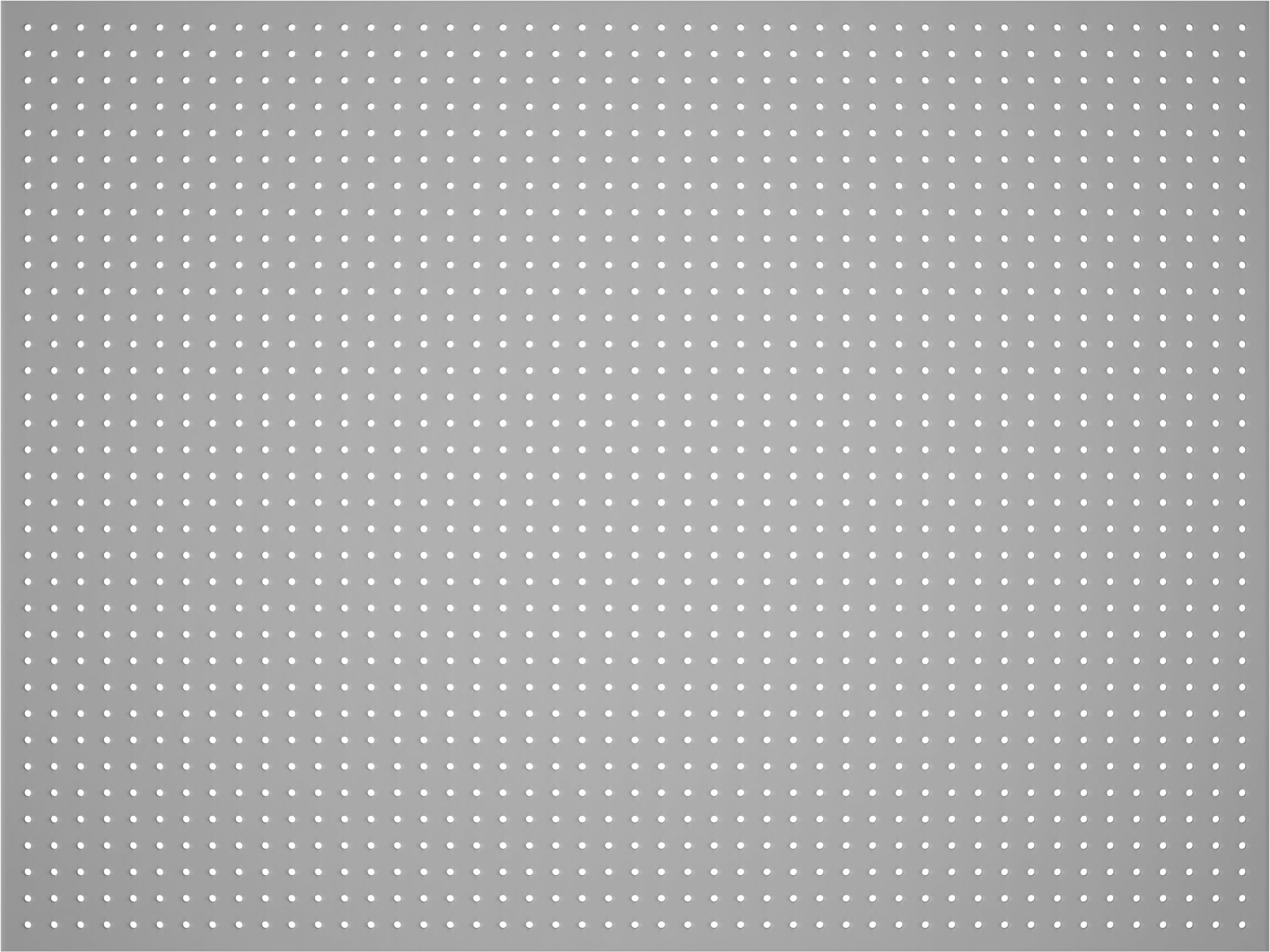 Delikli Pano, Kahverengi Sert Levha, 9/32" Çapında Çivi Deliği, 48" x 36" — 48", Hardboard, Wood, 36"