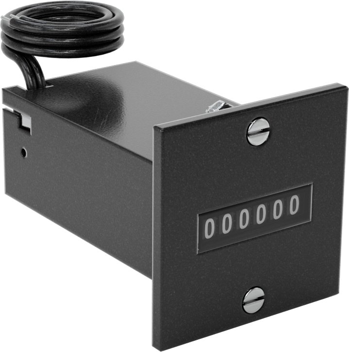 Elektrikle Çalışan Sayaç, Kablolu Panele Monte, 1.8" X1.8" x 2.5" Toplam, 120V AC — Analog, Hayır, 6