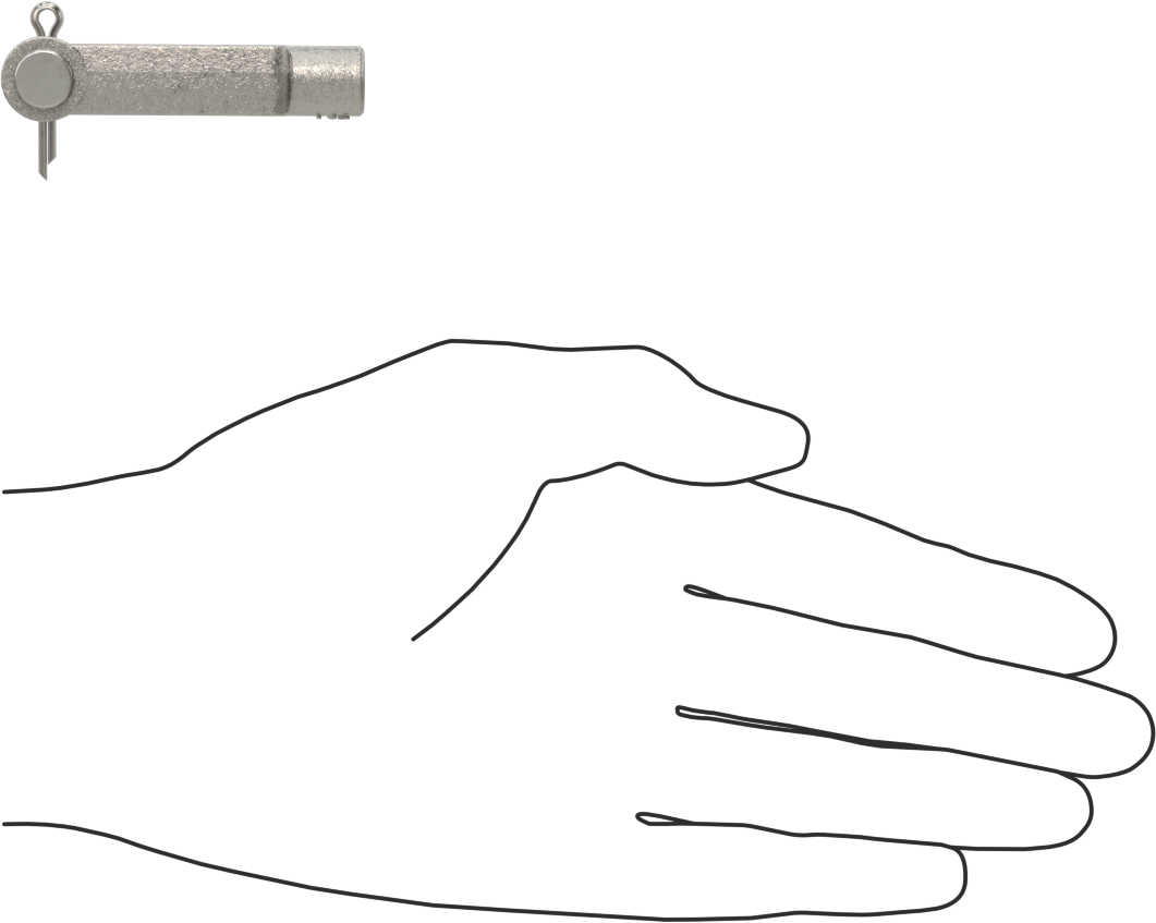 Çatal Çubuk Ucu, Paslanma ve Aşınmaya Dayanıklı, 316 Paslanmaz Çelik, 1/4"-20 Diş
