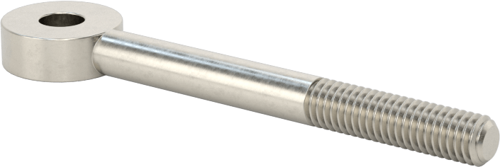 Paslanma ve Aşınmaya Dayanıklı Kısmen Gijon Ucu Cıvatası, 303 Paslanmaz Çelik, 10-32 Boyut 3/4" Uzunlukta Diş, 3/16" İç Çap, 2" Uzunlukta Merkez