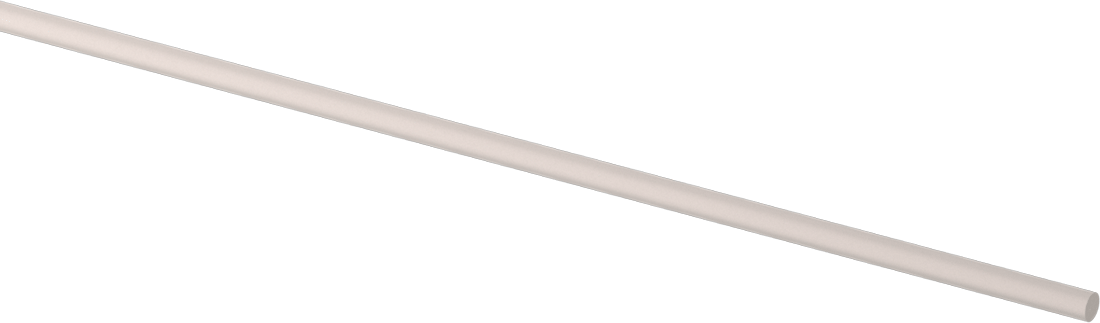 Alev Geciktirici Garolite G-10/FR4 Çubuk, Beyaz, 5 mm Çap