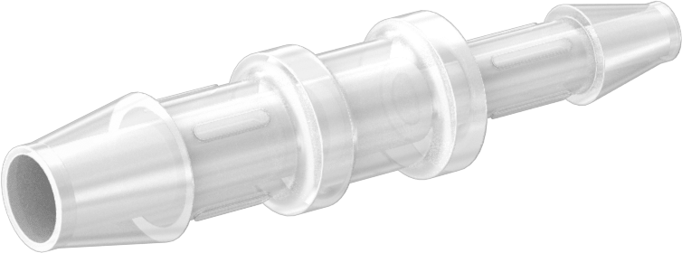 Tırnaklı Plastik Boru Bağlantı Parçası, 3/8" x 1/4" Boru İç Çapı için PVDF Düz Redüktör — 1⁄4", 3⁄8", Plastic, Plastic Blend, Polyethylen…