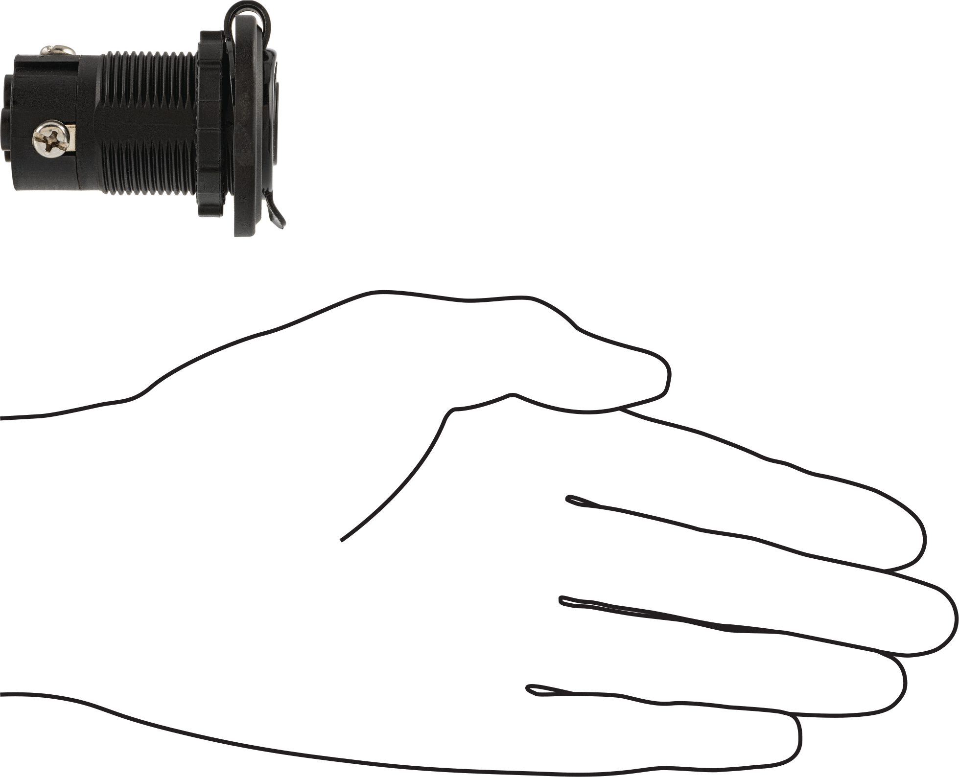 Turn-Lock Araç DC Konektörü, Soket, 10-8 AWG için