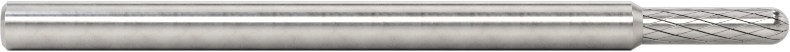 1/8" Çaplı Şaftlı Karbür Freze Ucu, Yuvarlak Silindir, Ticaret No., SC-41, Çift Kesimli Diş