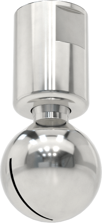 316 Paslanmaz Çelik Dönen Tank Yıkama Nozulu, 3/8 NPT Dişi, 20 PSI'da 7 gpm, 0.040 inç Delik Çapı