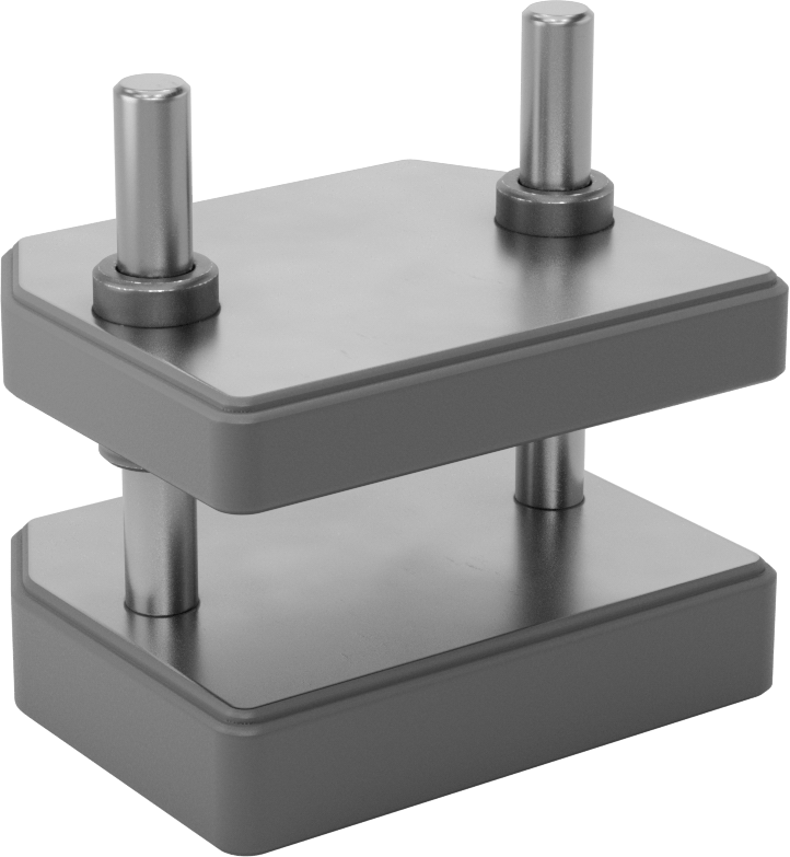 Presler için Pafta Seti, 2-7/8" Uzunluk x 3-1/2" Genişlik