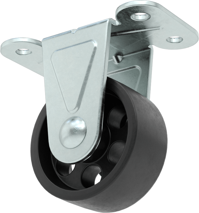 Metal Tekerlekli Mighty-Lite Tekerler, 2" Çapında Demir Tekerlekli Sert