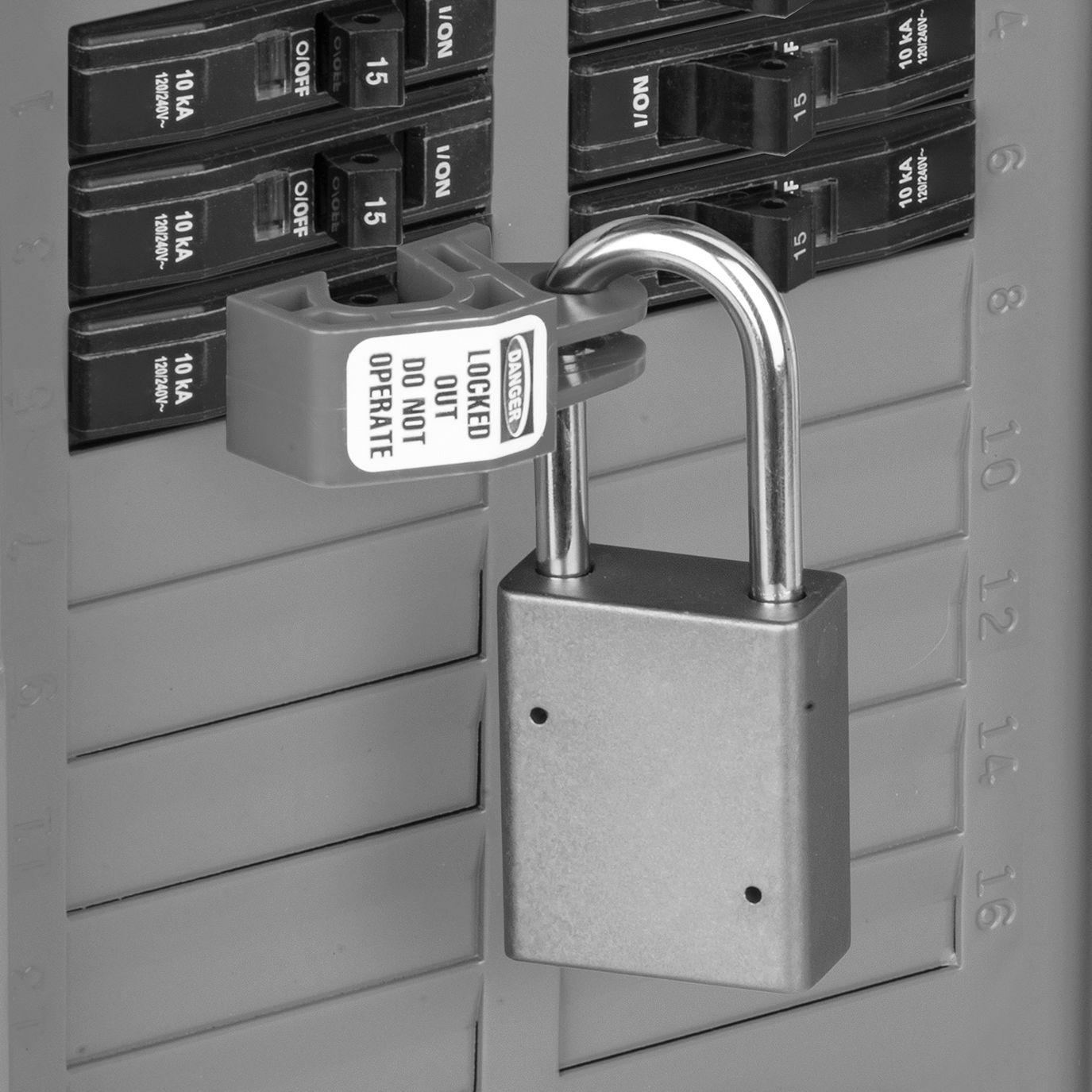 Shown Installed (Padlock Not Included)
