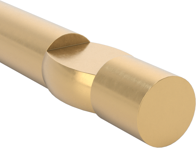 Koruma Çubukları, Bronz, 8" Uzunlukta Boru Şeklinde Ölçüm Camı için