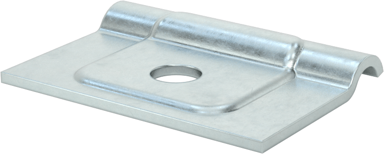 Düşük Profilli Dikme Montajlı Metal Yönlendirme Kelepçesi, 1/4" İç Çap