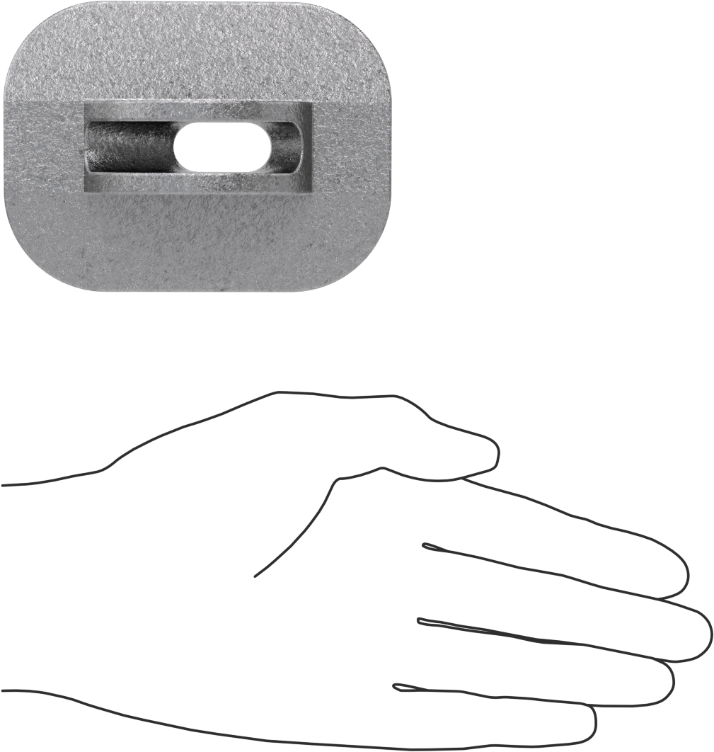 Dökme Demir Çapraz Destekli Pul, Flanşlı, Galvanizli, 1/2" ve 5/8" Mil Çapı için