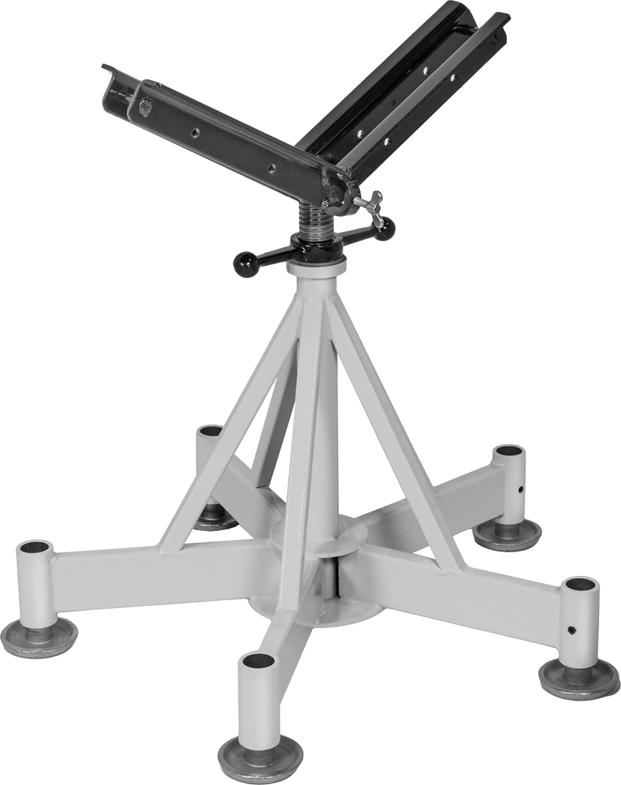 Boru için V-tipi malzeme destek sehpası, 4" ila 36" Dış Çap için