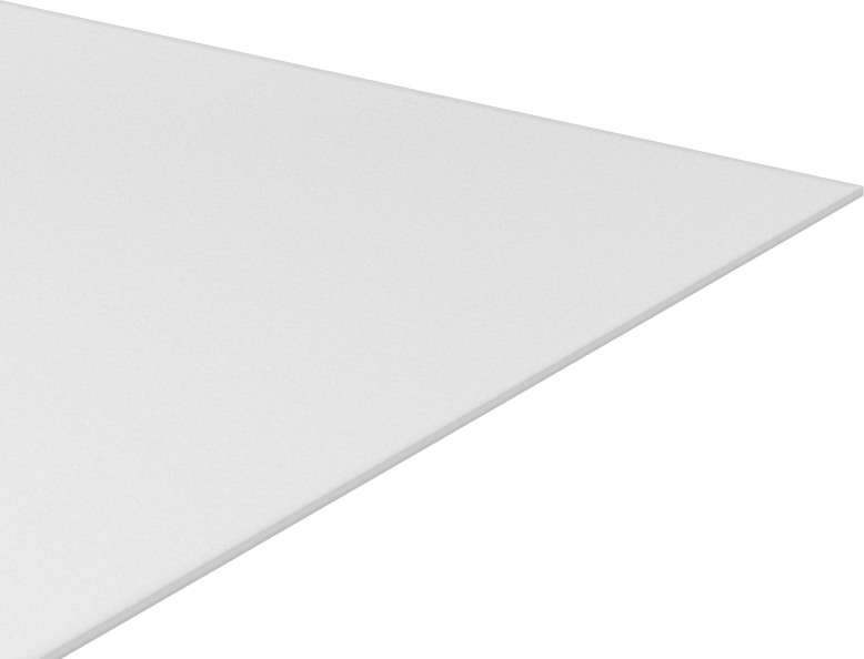 Cam Dolgulu Kimyasal Dayanıklı Kaygan PTFE Levha, 6" x 6" x 1/32"