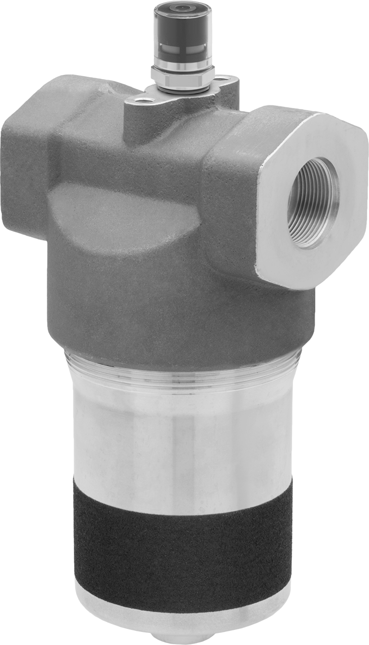 Orta Basınçlı Hat Üstü Hidrolik Yağ Filtresi, Vidalı, 360 PSI, Boyut 160