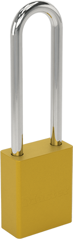 Masif Eloksallı Alüminyum Kilitli Asma Kilit, American Lock 1107, Ana Anahtarlı, Altın