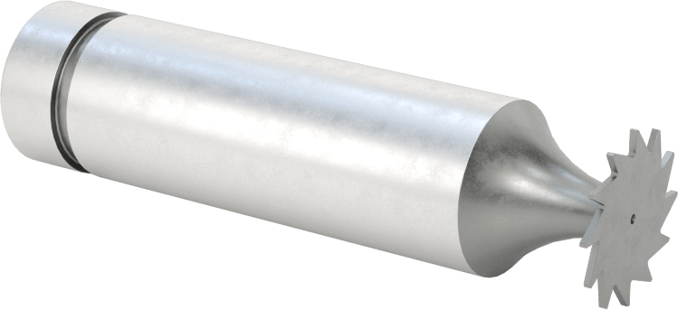 Anahtar Yuvası Uçlu Freze, Yüksek Hızlı Çelik, 1/2" Çap x 0.020" Kalınlıkta Freze
