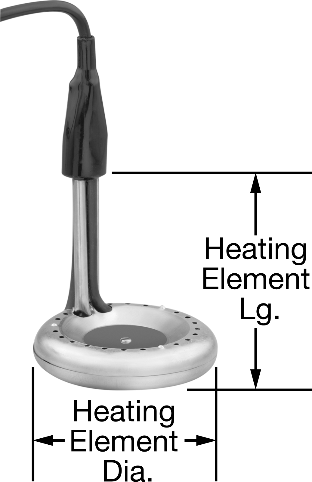 Su için Takılabilir Daldırma Isıtıcı, 46.5 Watt/inç kare
