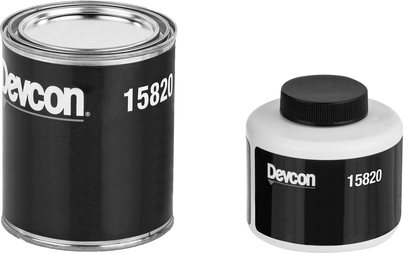 Yüzey Dolgu Maddesi, Plastik için, Devcon 15820, 1 lb. Teneke Kutu — EPDM, Plastic, Rubber, SBR, Vinyl Plastic, Kutu, Siyah