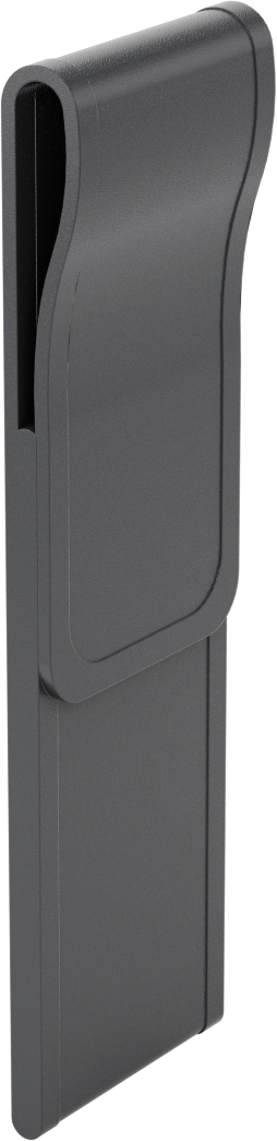 1/2" ila 3/4" Çaplı Saplı El Feneri için Tam Kapaklı Kılıf — Nylon, Plastic, 6 5⁄8", Siyah