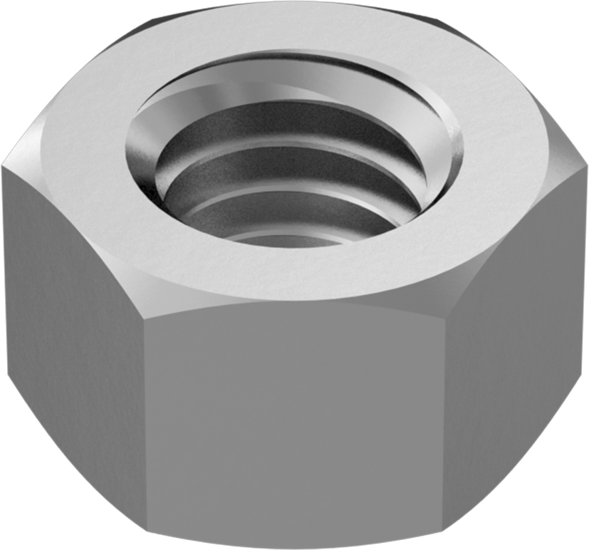 316 Paslanmaz Çelik Gerdirme için 3/8"-16 Sağ Dişli Sıkma Somunu - Kaldırma için Değil — 3⁄8"-16, Sağ Yönlü, 316 Stainless Steel, Stainle…