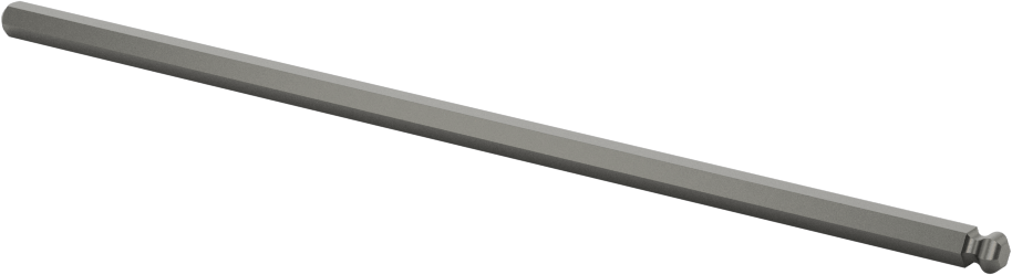 Bilyalı Uçlu Tornavida Mili, 3.5 mm Altıgen Ölçü, 4-13/16" Toplam Uzunluk — 3.5 mm, Bilye, Mil